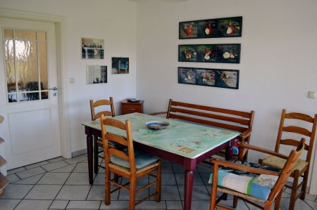 Sitzecke in der Küche - Ferienwohnung Ahlerstedt